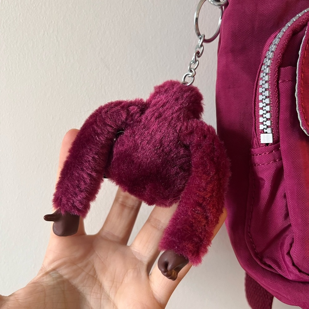 Kipling Lovebug small backpack with monkey keychain - Picture 2 of 9